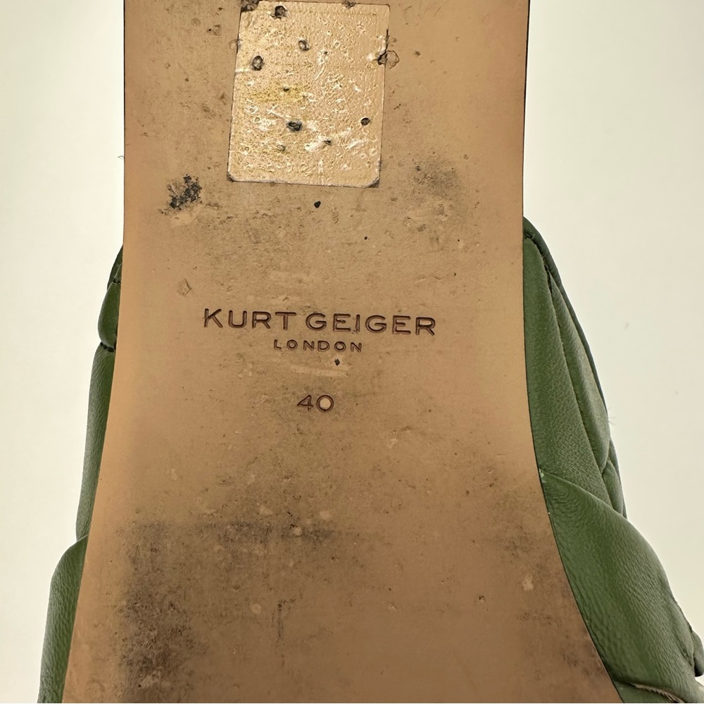 Kurt Geiger London Soho Drench Mule - Green - 9US / 40EU - Picture 4 of 4